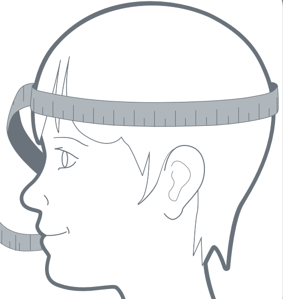 Измерьте периметр головы вашего ребенка, чтобы иметь представление о том, какую периферийную категорию вы будете искать для шлема