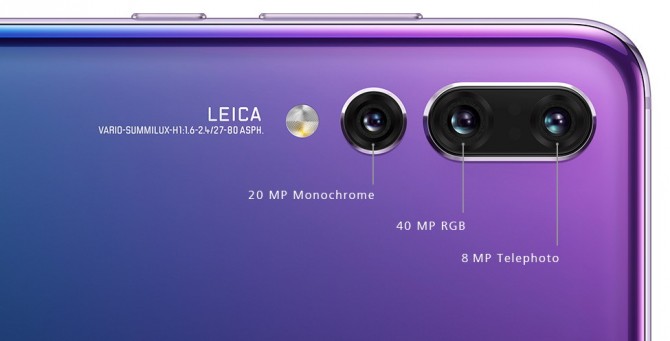 P20 Pro - первый в мире смартфон с тройным объективом, созданный в сотрудничестве с легендарной компанией Leica