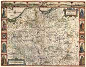 Карты семнадцатого века представлены в большом количестве, многие из которых также являются картами атласа