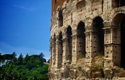 В средние века римский Колизей , когда он больше не использовался, превратился в огромный мраморный, свинцовый и железный карьер, использовавшийся Папами для строительства дворца Барберини, Пьяцца Венеция и даже собора Святого Петра
