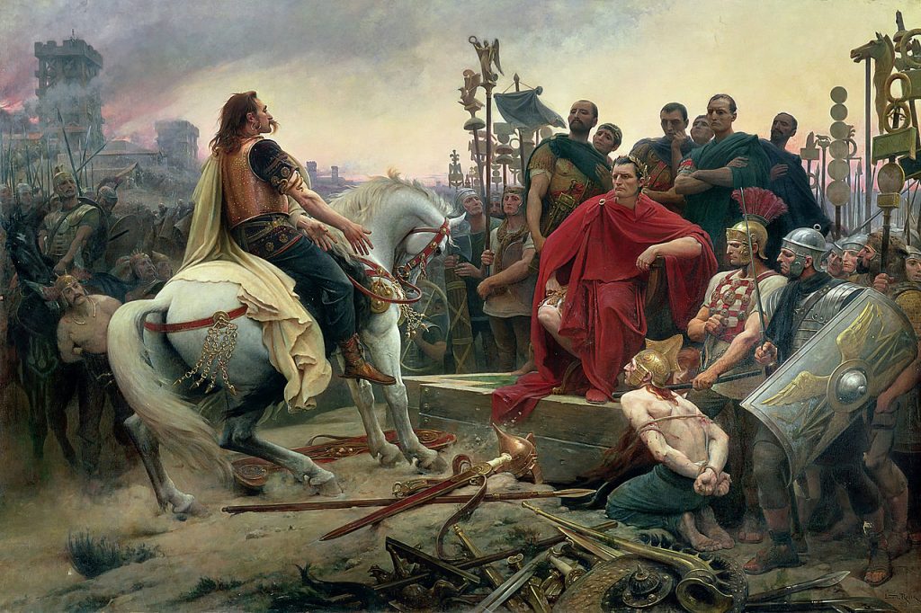 Цезарь одержал победу, и Помпей в конце концов бежал в Египет, где он был убит по прибытии